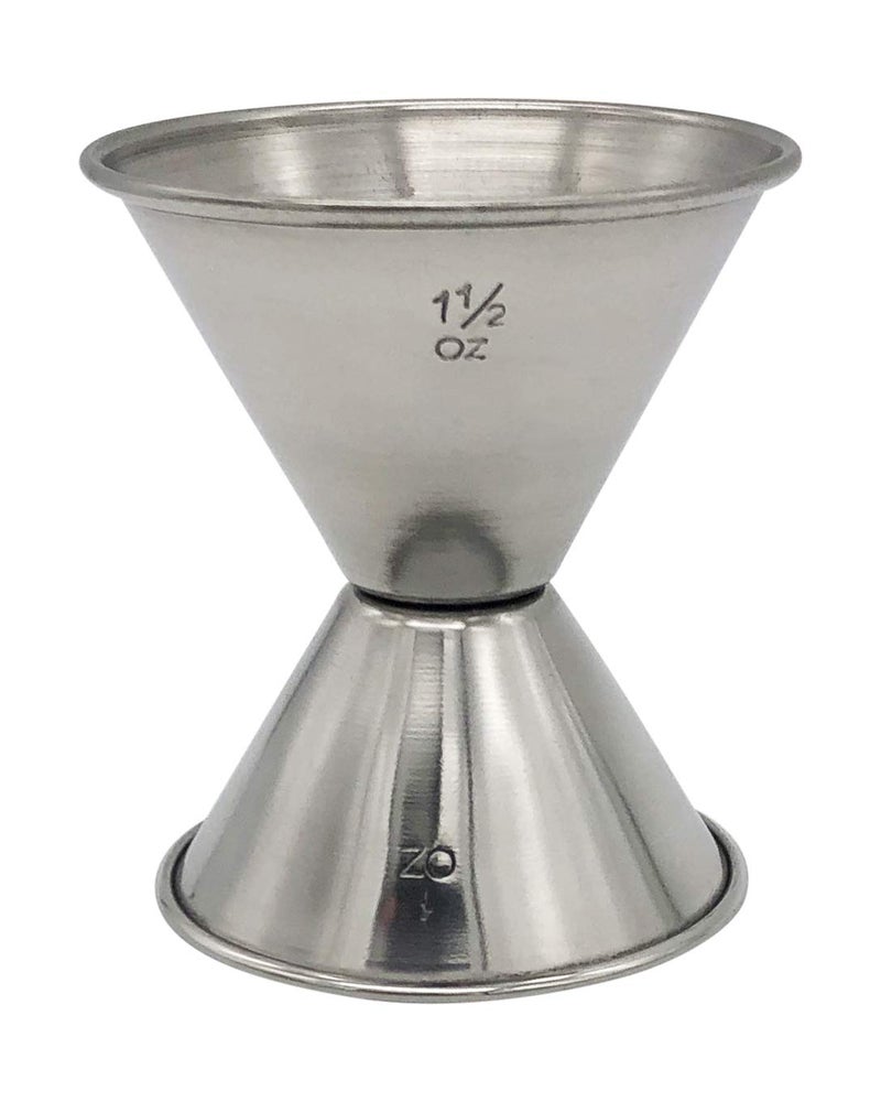Hudson & Lane Stainless Steel Cocktail Barware Double Measuring Jigger 1 oz x 1.5 oz - Image 2